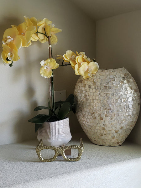 medium metal gold accent glasses