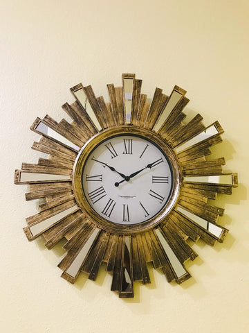 23 inches bronze clock