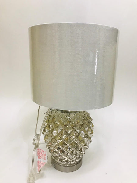 silver spiked base lamp 20 inches