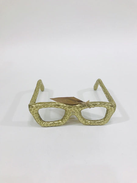 medium metal gold accent glasses