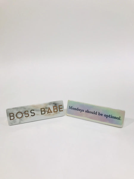 boss babe desk  paper weight