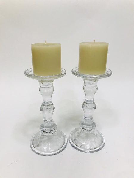 Crystal candle holder set of 2