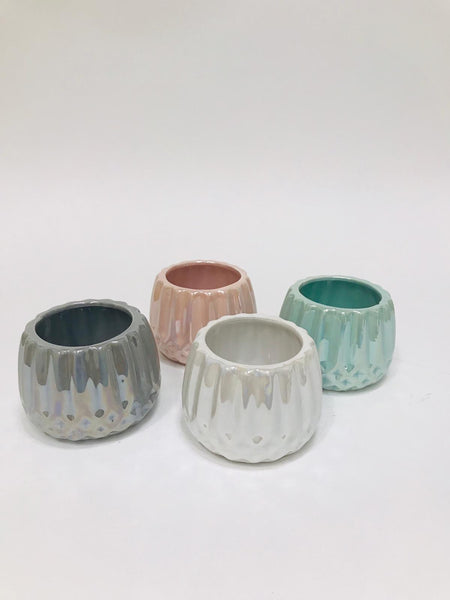 Mint green ceramic  Candle holder