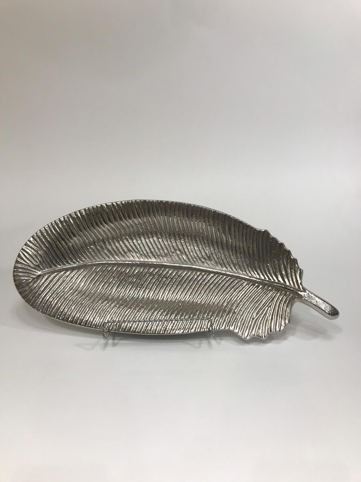 Silver leaf decorative tray